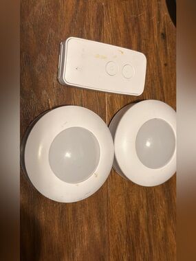 Wireless Stick-On LED Puck Lights - White (Set of 2)
